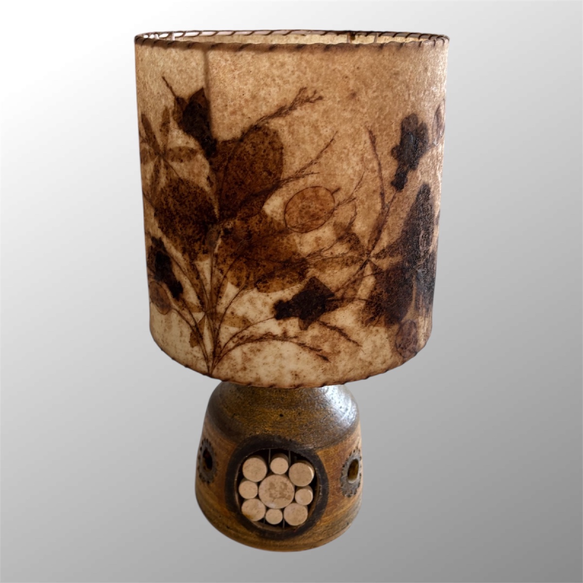 Georges Pelletier (1938–2024) — Openwork Glazed Ceramic Lamp — Circa 1960–1970