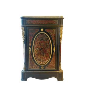 Meuble d’appui Napoléon III en marqueterie Boulle et bronzes dorés