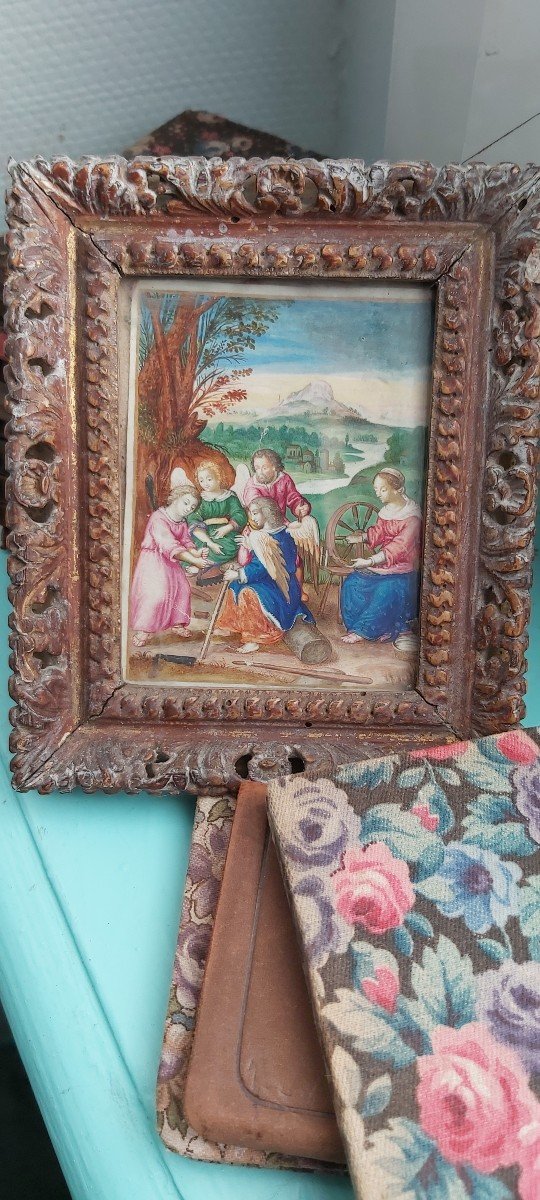 Gouache Miniature XVIIIème