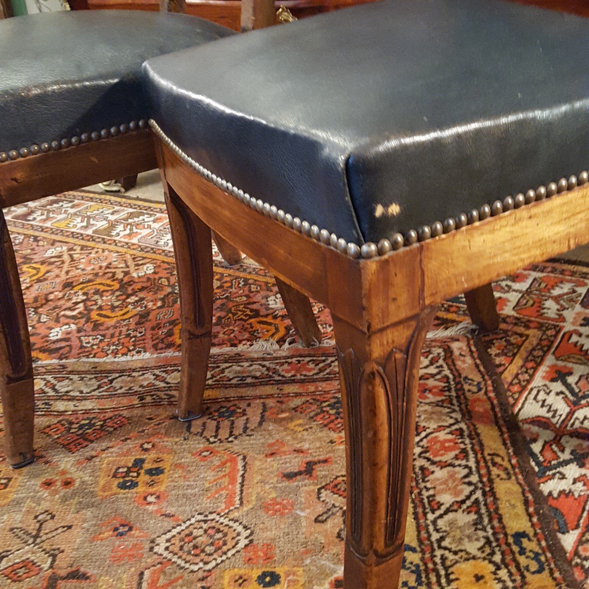 Three Stamped Louis XVI Chairs -photo-6