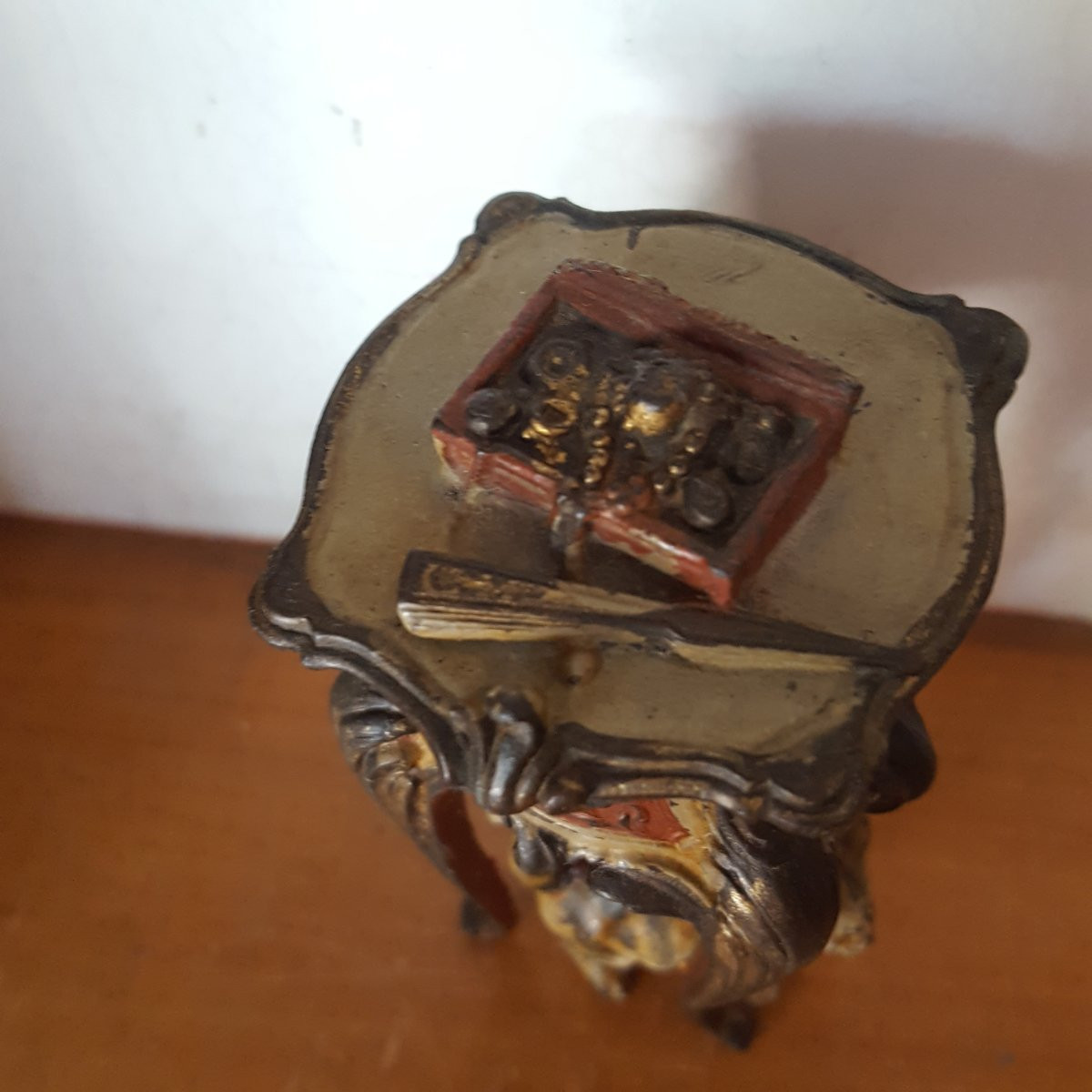 Chat et Meuble Miniature Encrier-photo-3
