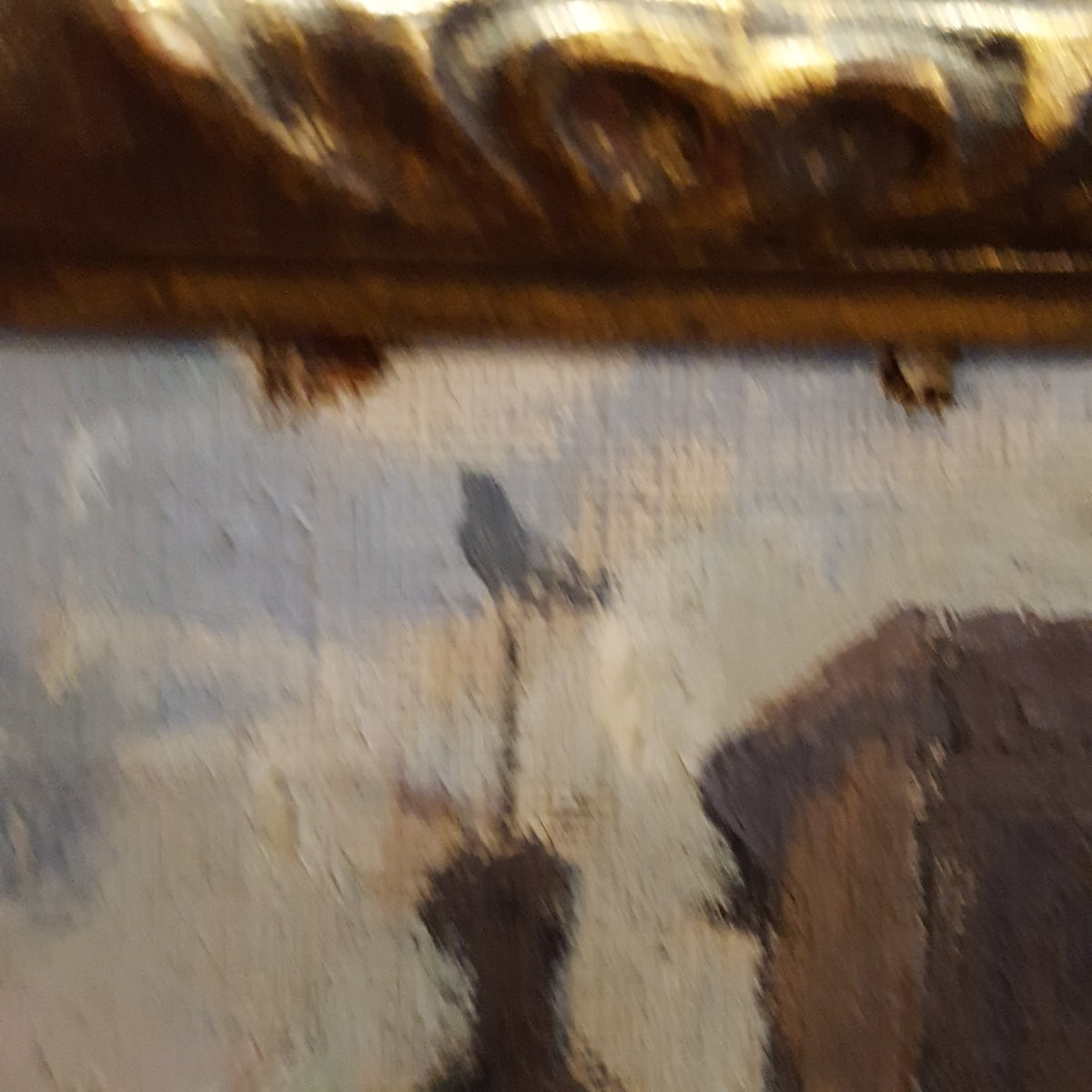 "Belle Demeure" huile sur toile  : Gustave Rouzé-photo-3