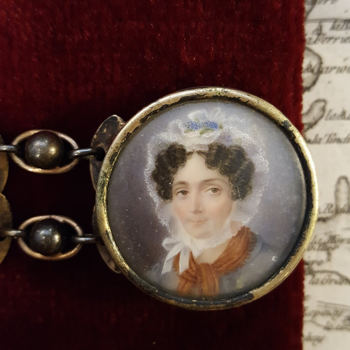 Four Miniatures Mounted On A 19th Century Bracelet -photo-5
