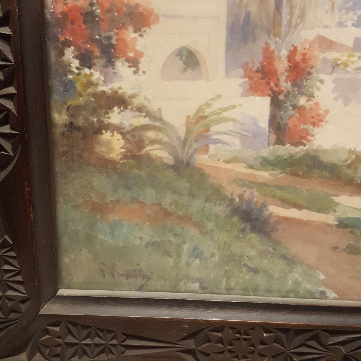 Gustave Lemaitre : Villa sur les hauteurs d'Alger-photo-3