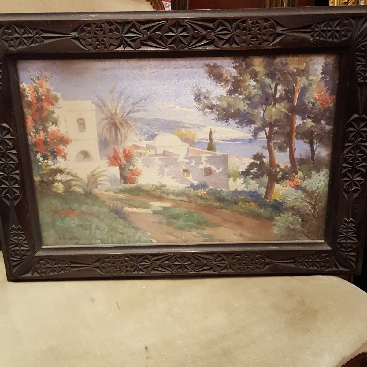 Gustave Lemaitre : Villa sur les hauteurs d'Alger-photo-4