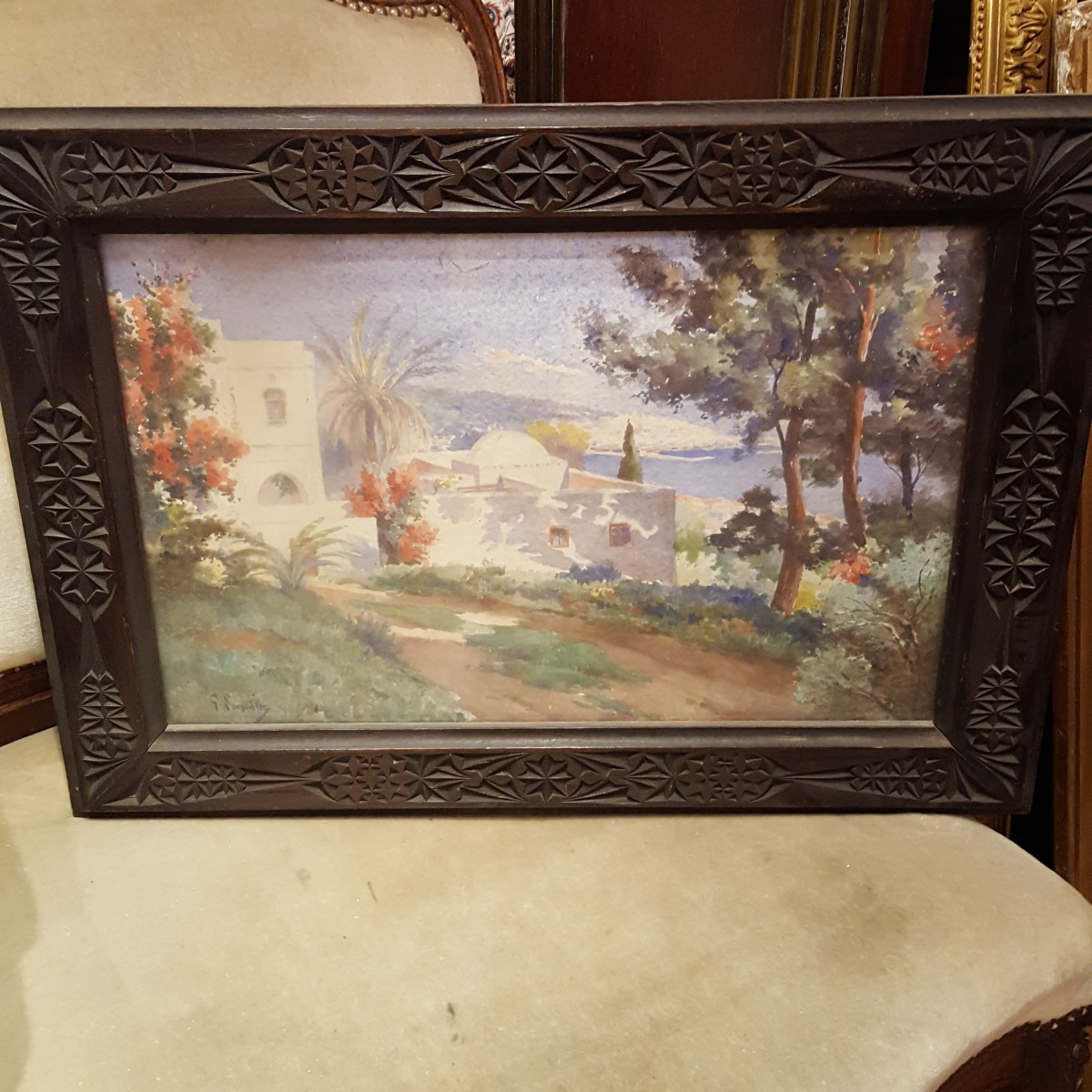 Gustave Lemaitre : Villa sur les hauteurs d'Alger