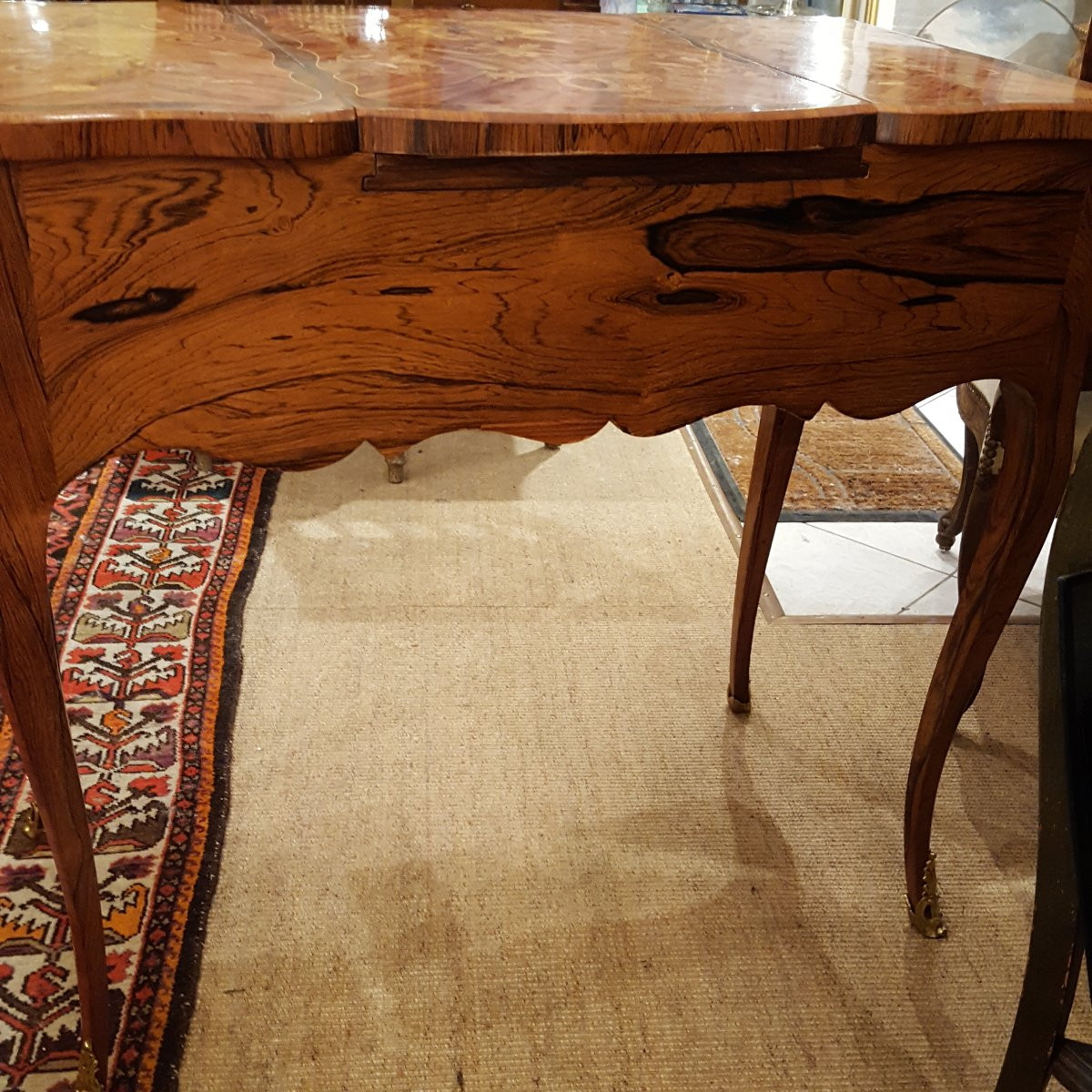 Dressing Table Transitional Marquetry And Bronze -photo-2