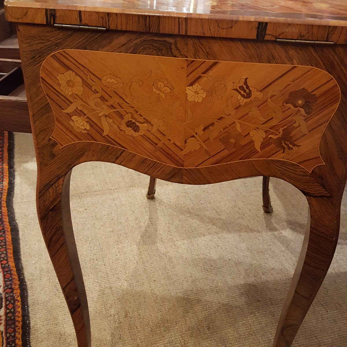 Dressing Table Transitional Marquetry And Bronze -photo-7