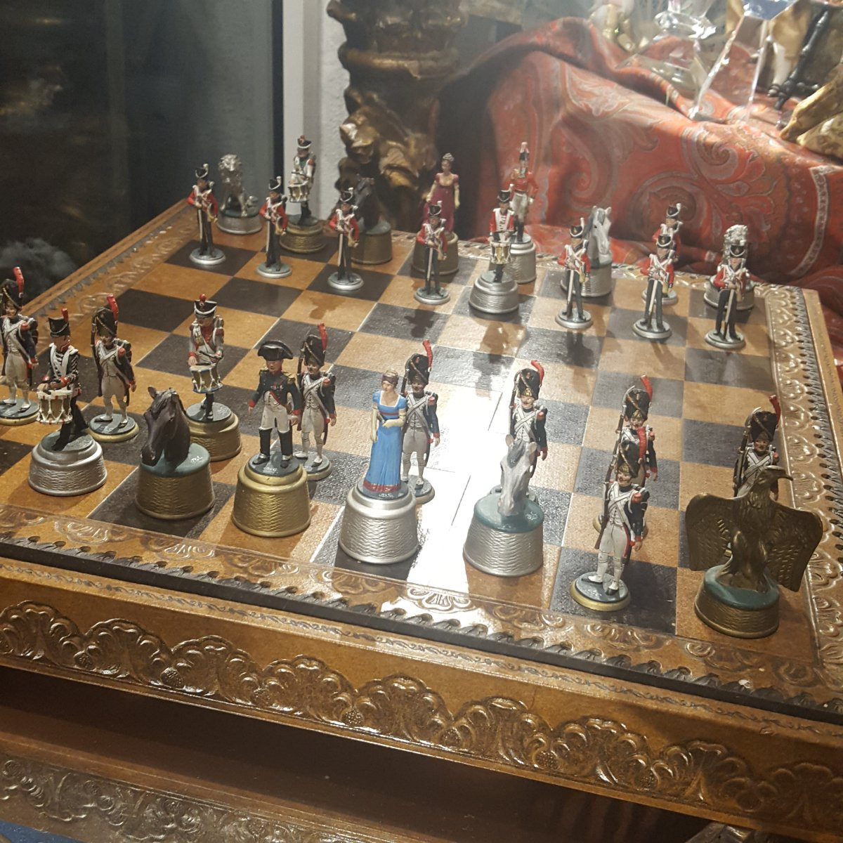 Jeu d'Echec collection : Napoléon , sujets soldats de plomb-photo-1