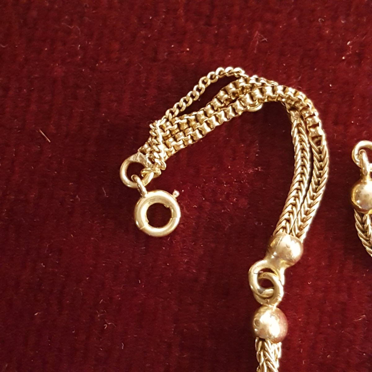 Collier Email Napoléon III boules coulissantes-photo-1