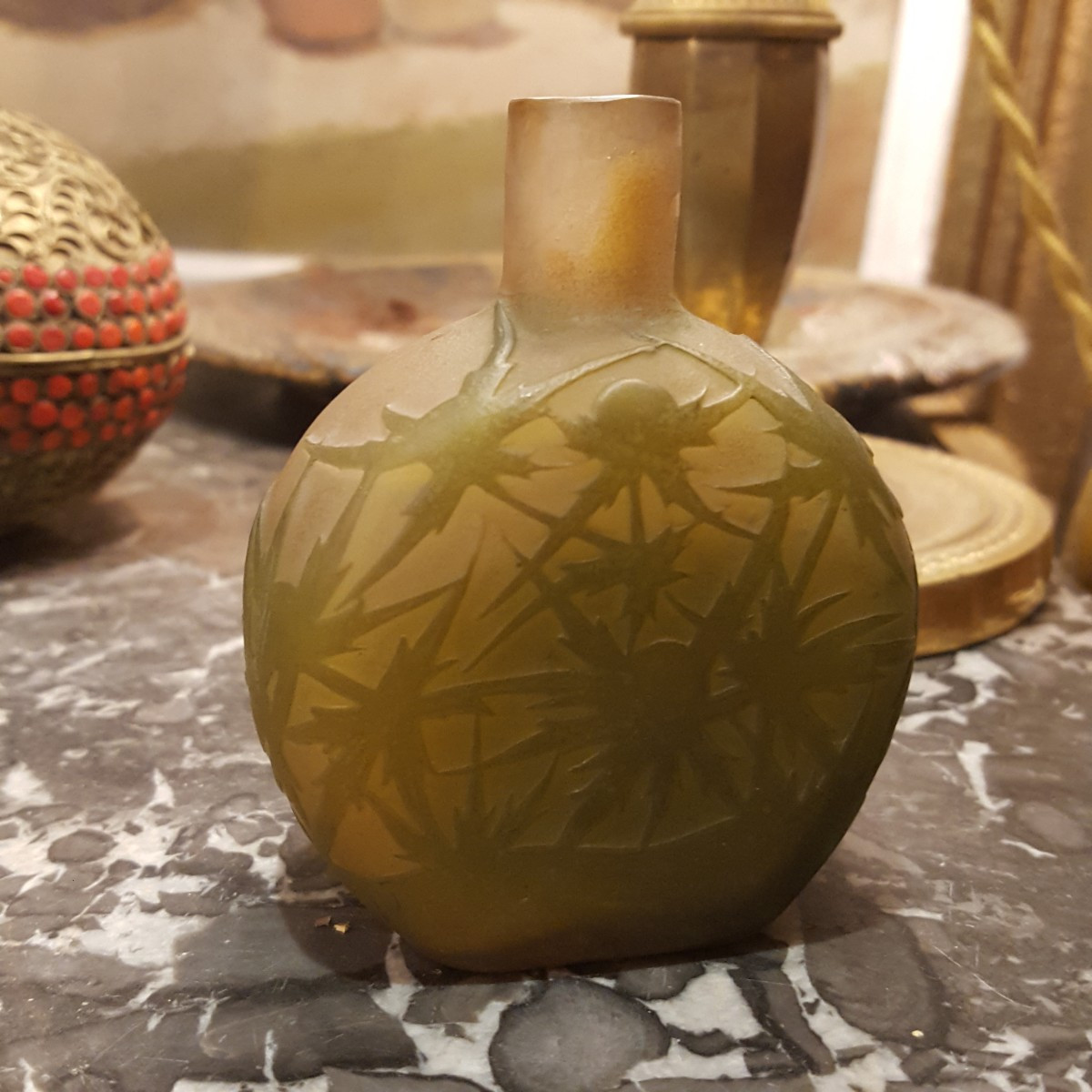 Gallé: Vase With Thistles