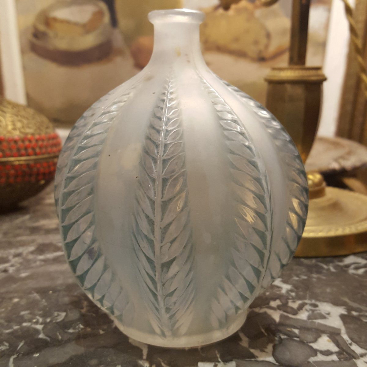 Art Déco 1920 Vase R .Lalique-photo-2