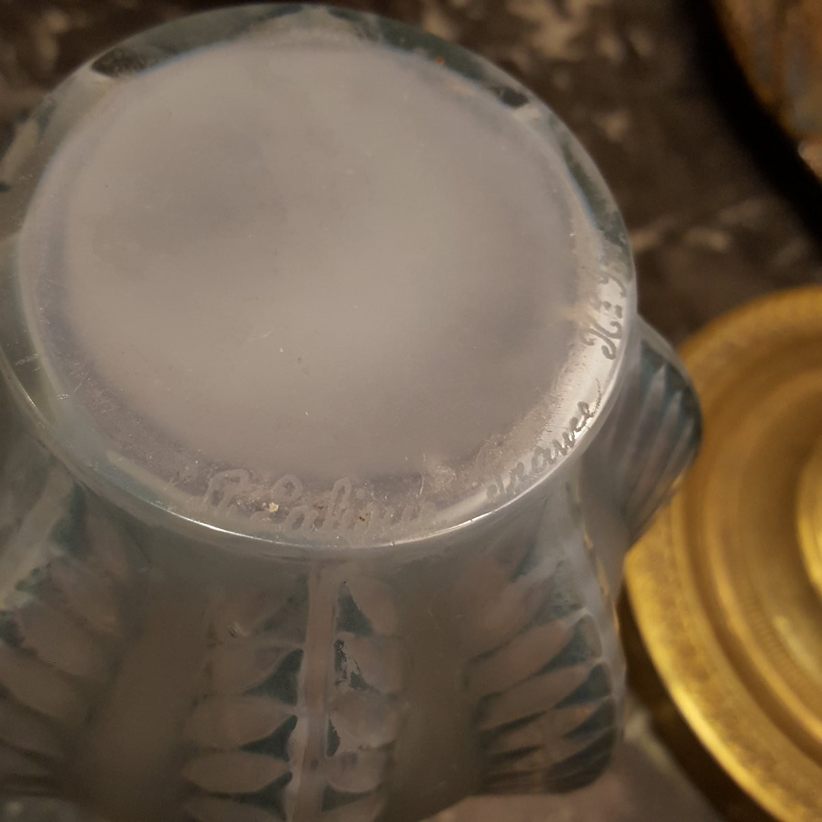 Art Déco 1920 Vase R .Lalique-photo-3