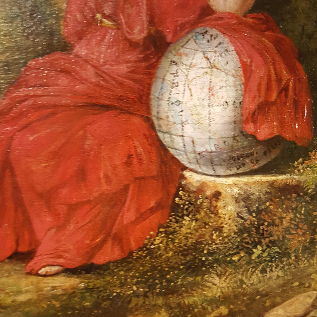 Oil On Canvas: The Muse Of Astronomy Uranie-photo-3