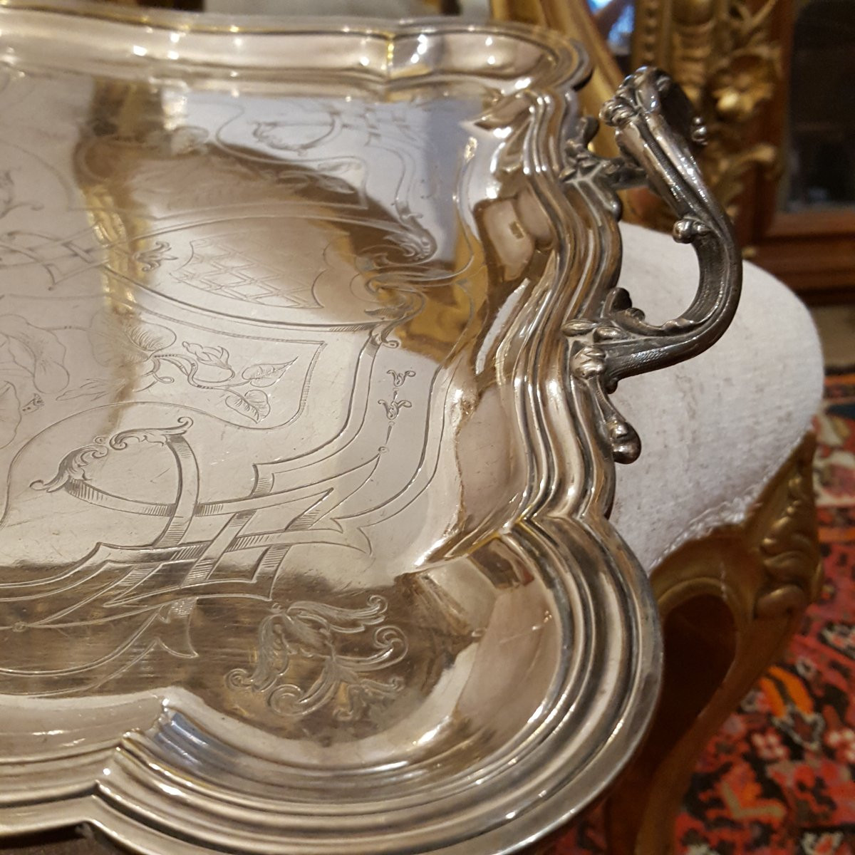 Napoleon III Chiselled Tray-photo-2