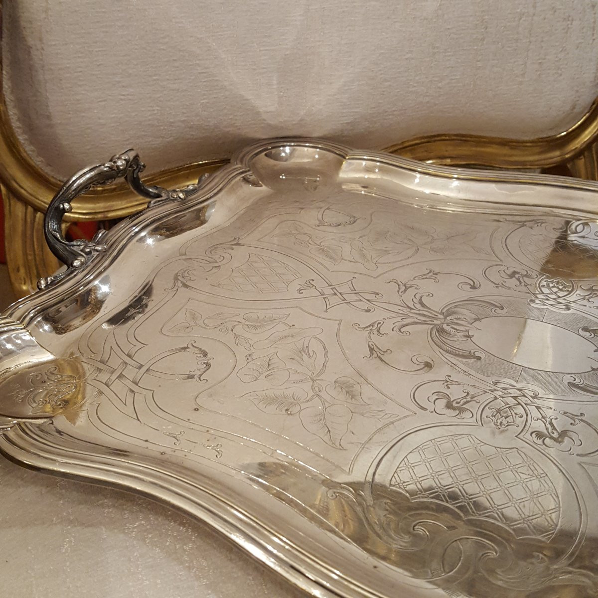 Napoleon III Chiselled Tray-photo-5