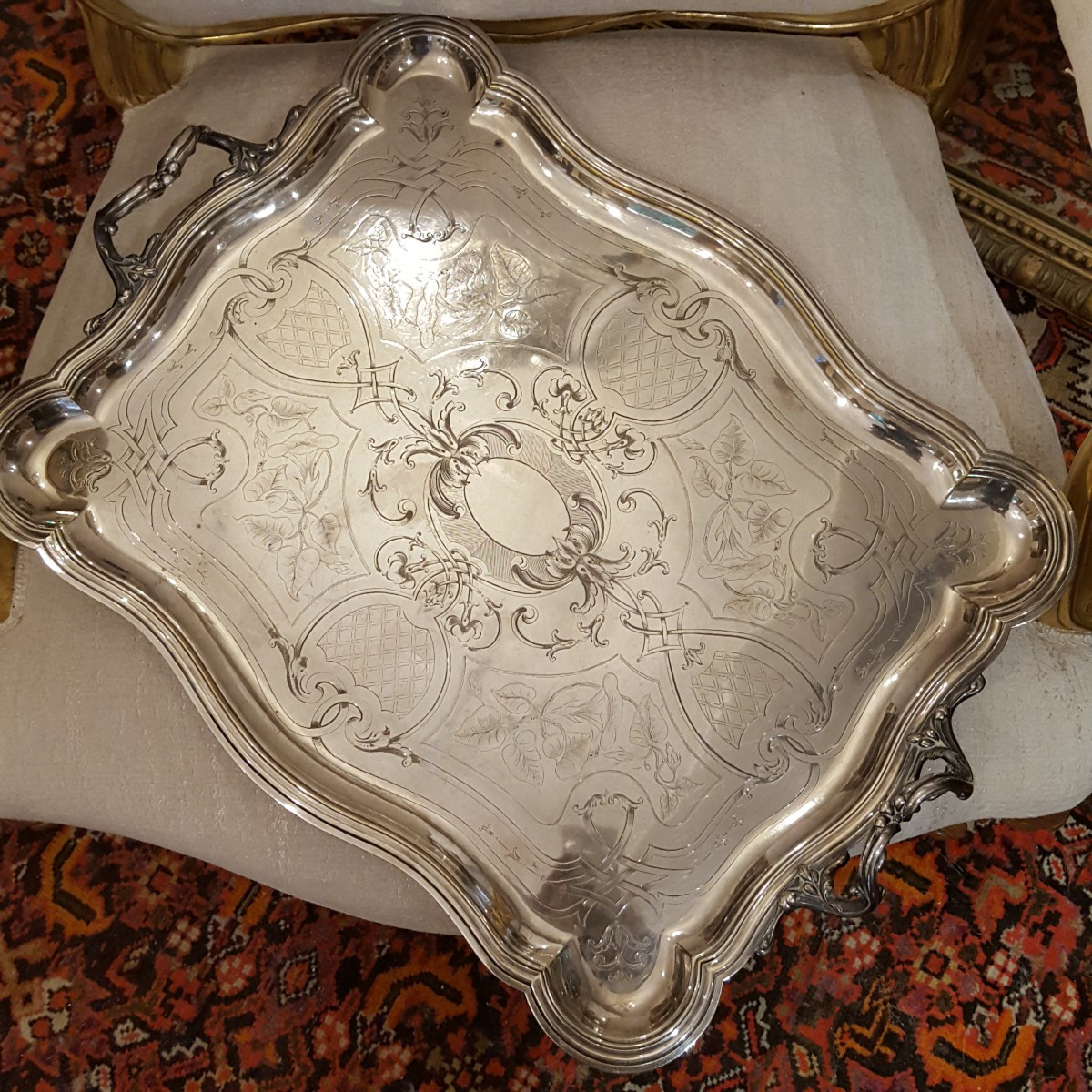 Napoleon III Chiselled Tray