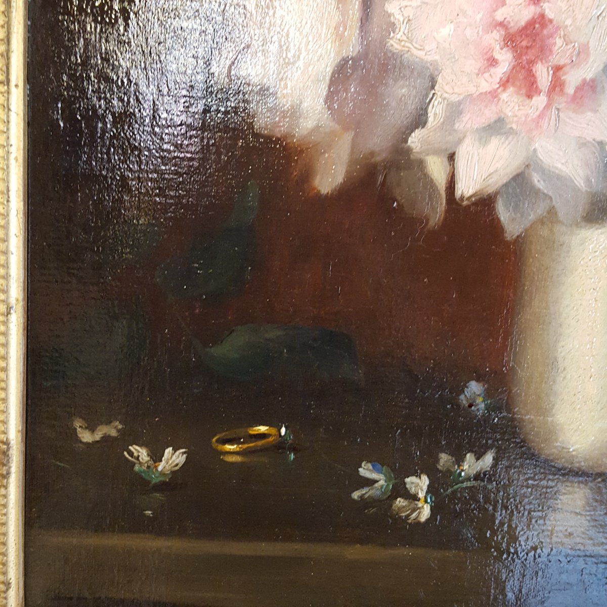 19th-century Oil On Canvas: -photo-2