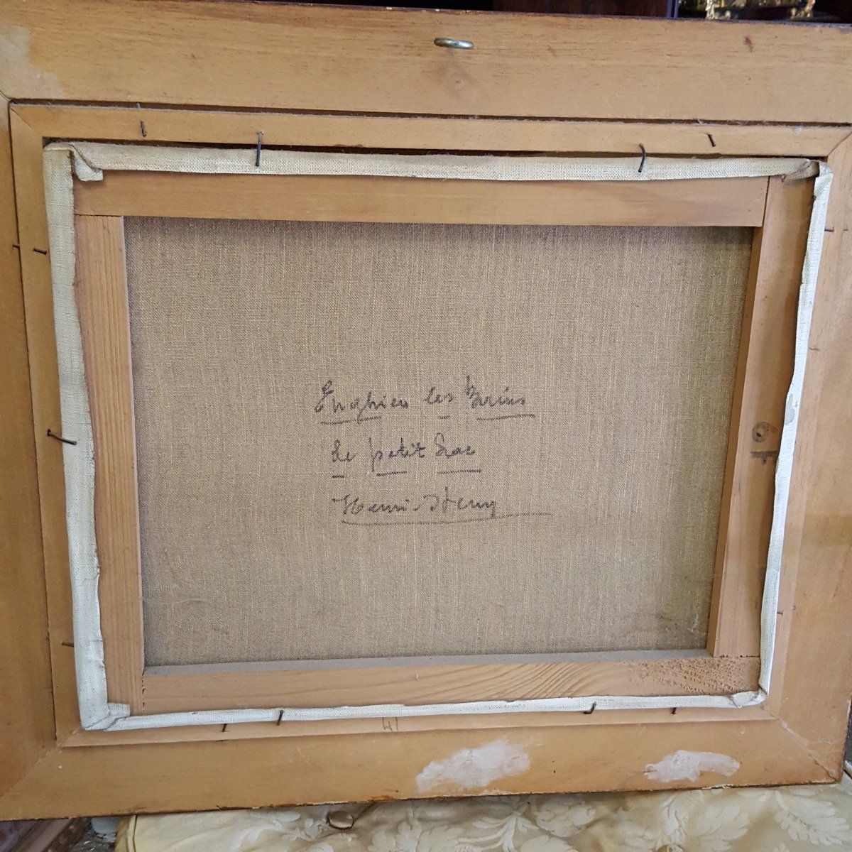 Le Petit Lac à Enghien les Bains :Toile de Henri Stern-photo-1