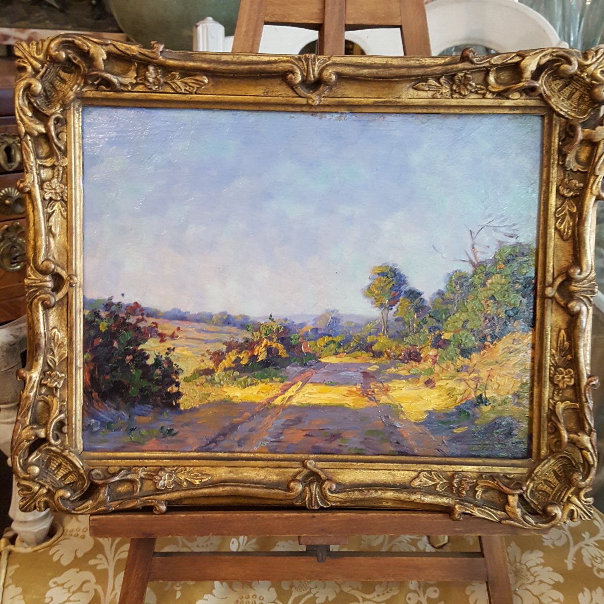 Louis Pastour : 1908  Chemin de la Gare de Mougins près de Cannes