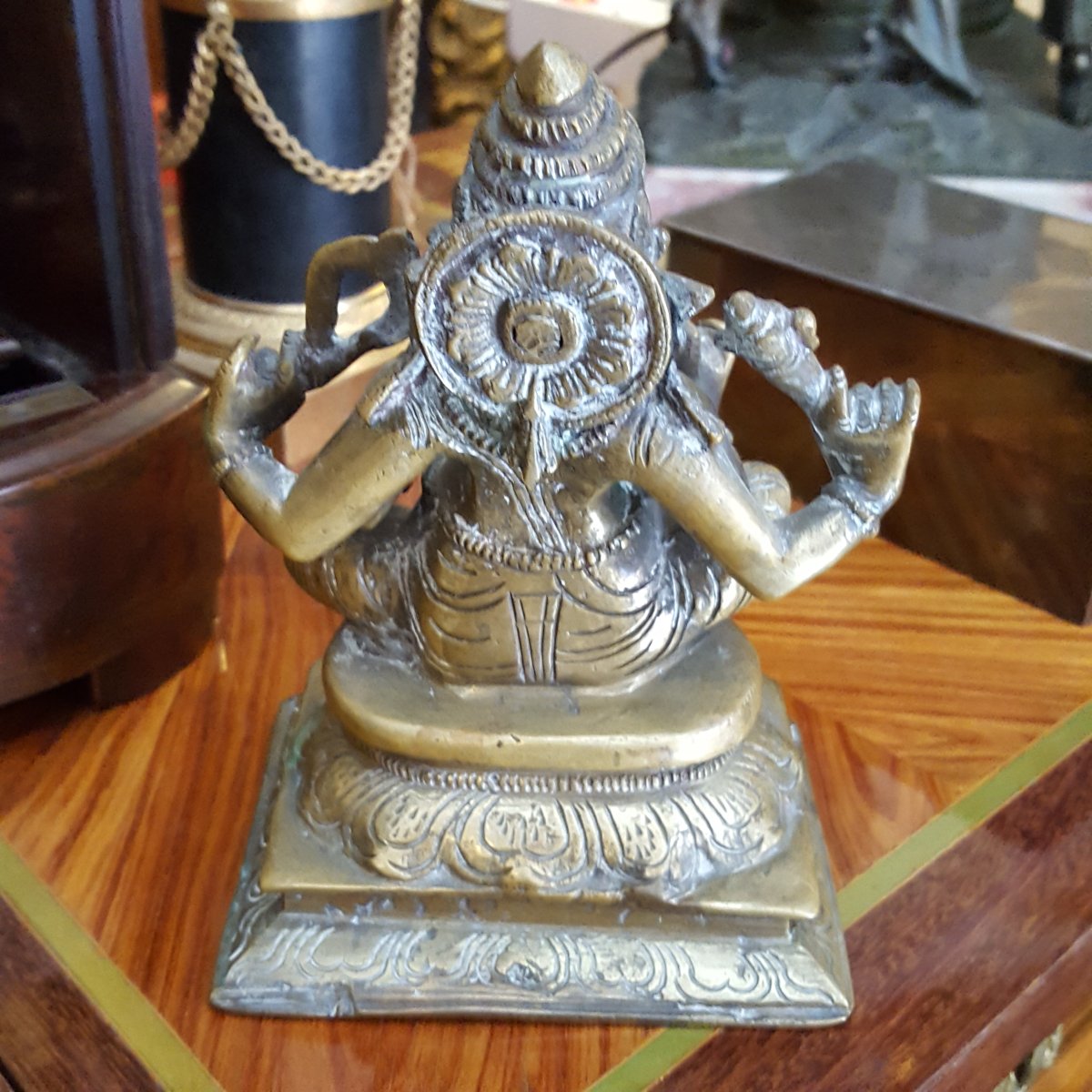 Statue Ganesh en bronze XIXème-photo-3