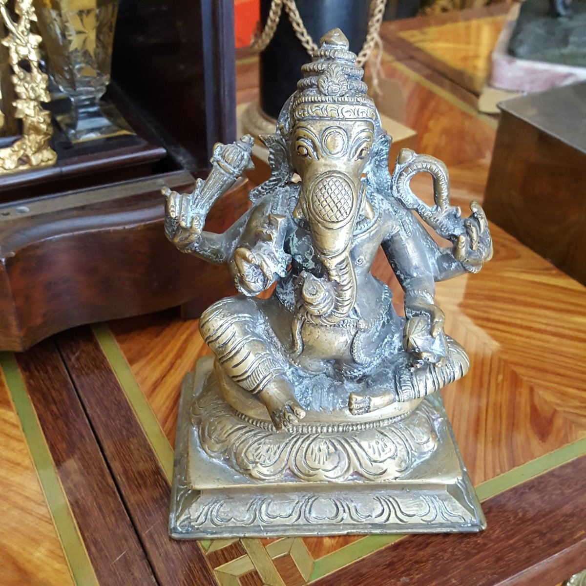 Statue Ganesh en bronze XIXème