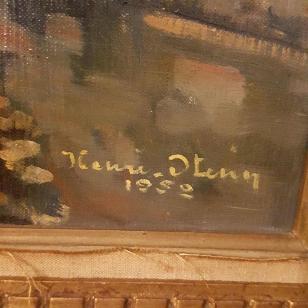 Le Port d'Ostende:  Henri Stern 1902-1988  " Clair Obscur"-photo-3