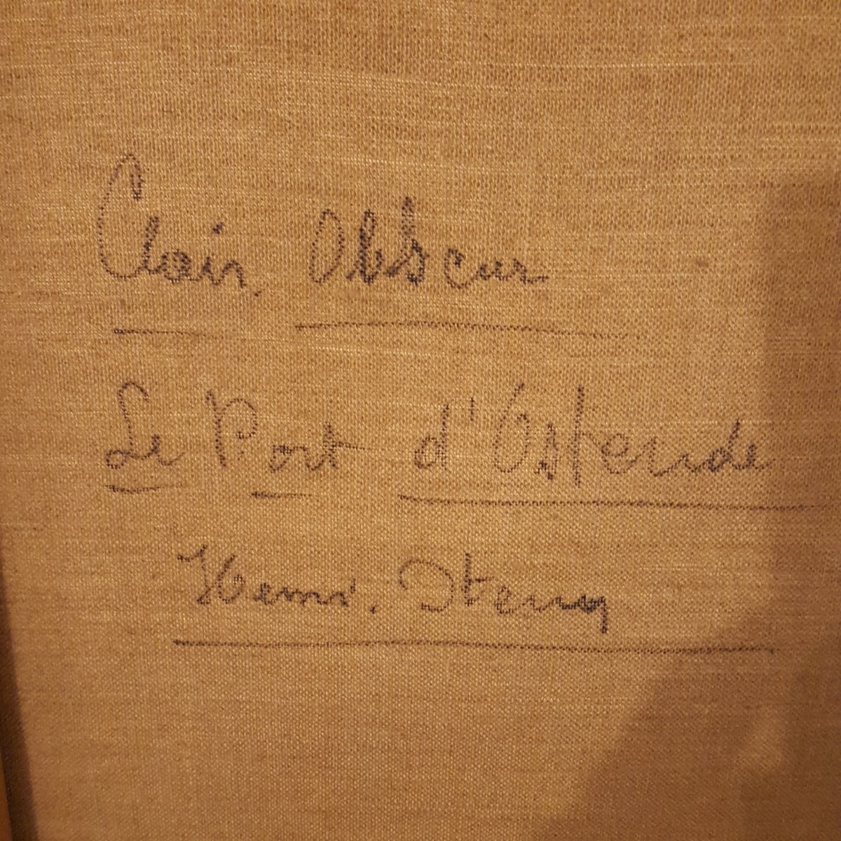 Le Port d'Ostende:  Henri Stern 1902-1988  " Clair Obscur"-photo-3