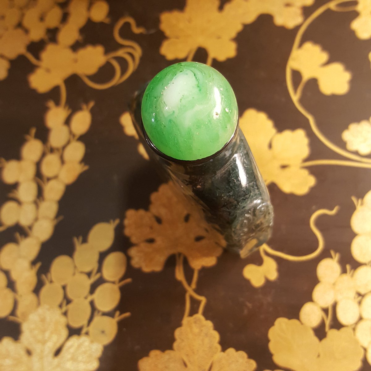 Chine XIXème : tabatière Agate " Mousse"-photo-4