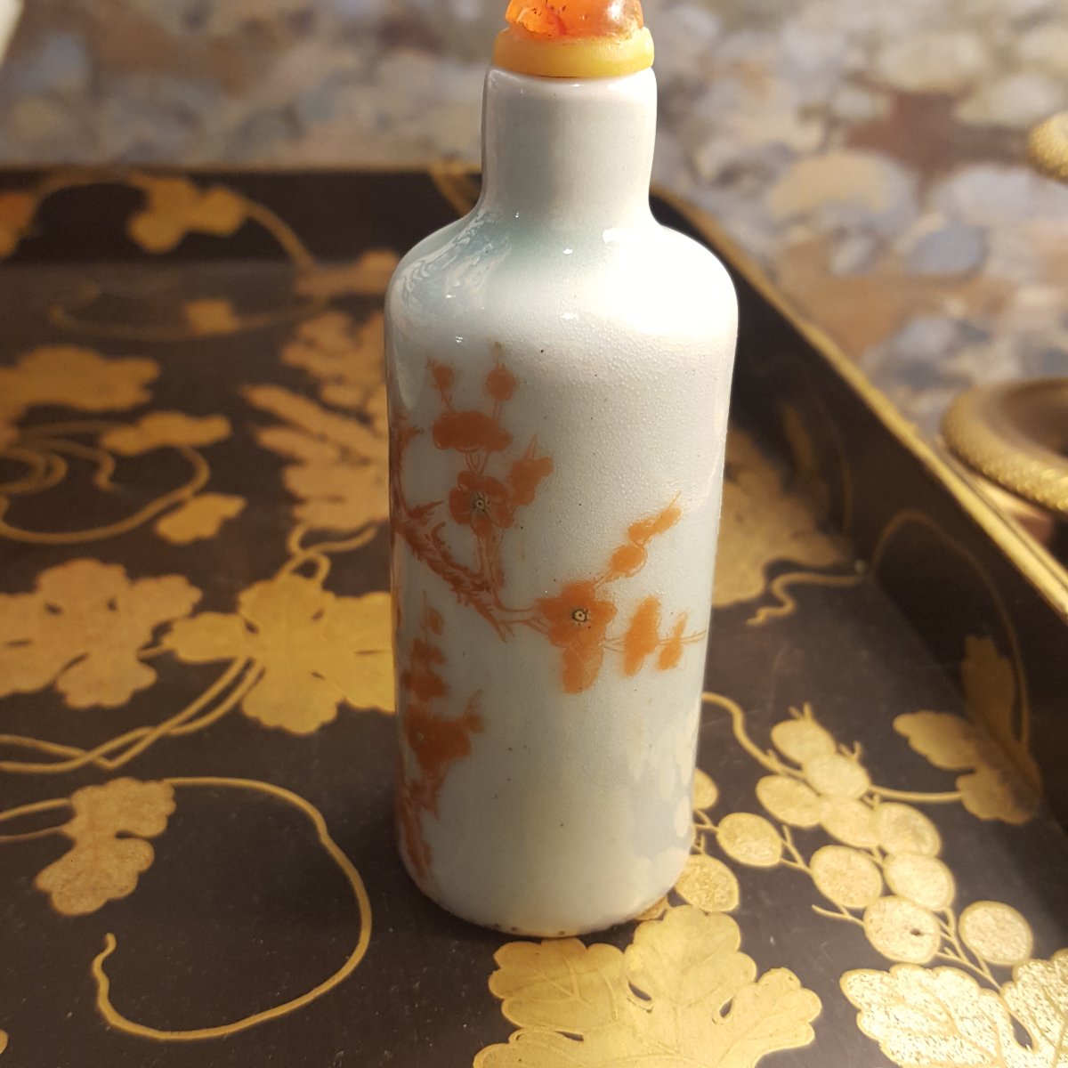 19th-century China: Glazed Porcelain Snuff Box-photo-2