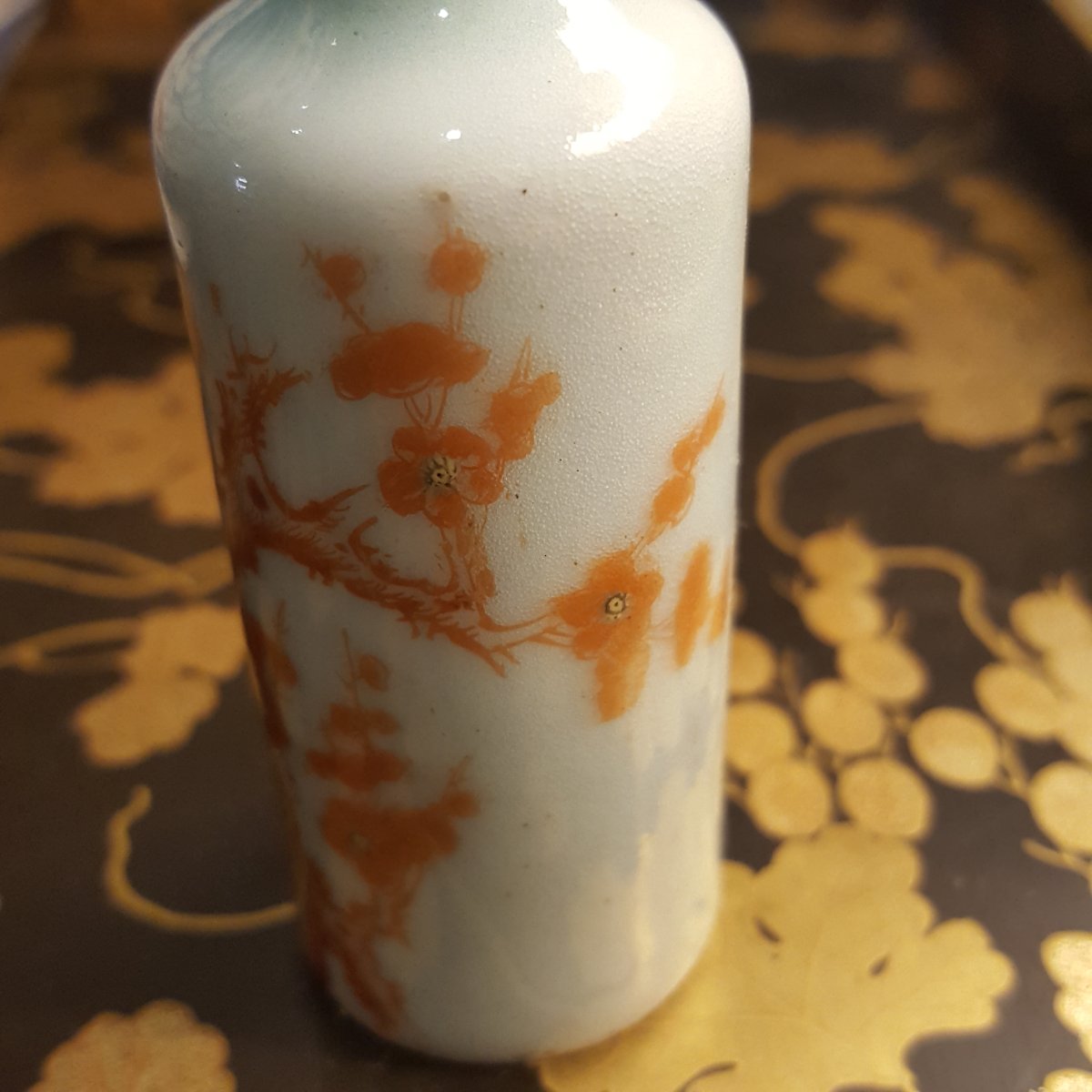 19th-century China: Glazed Porcelain Snuff Box-photo-4