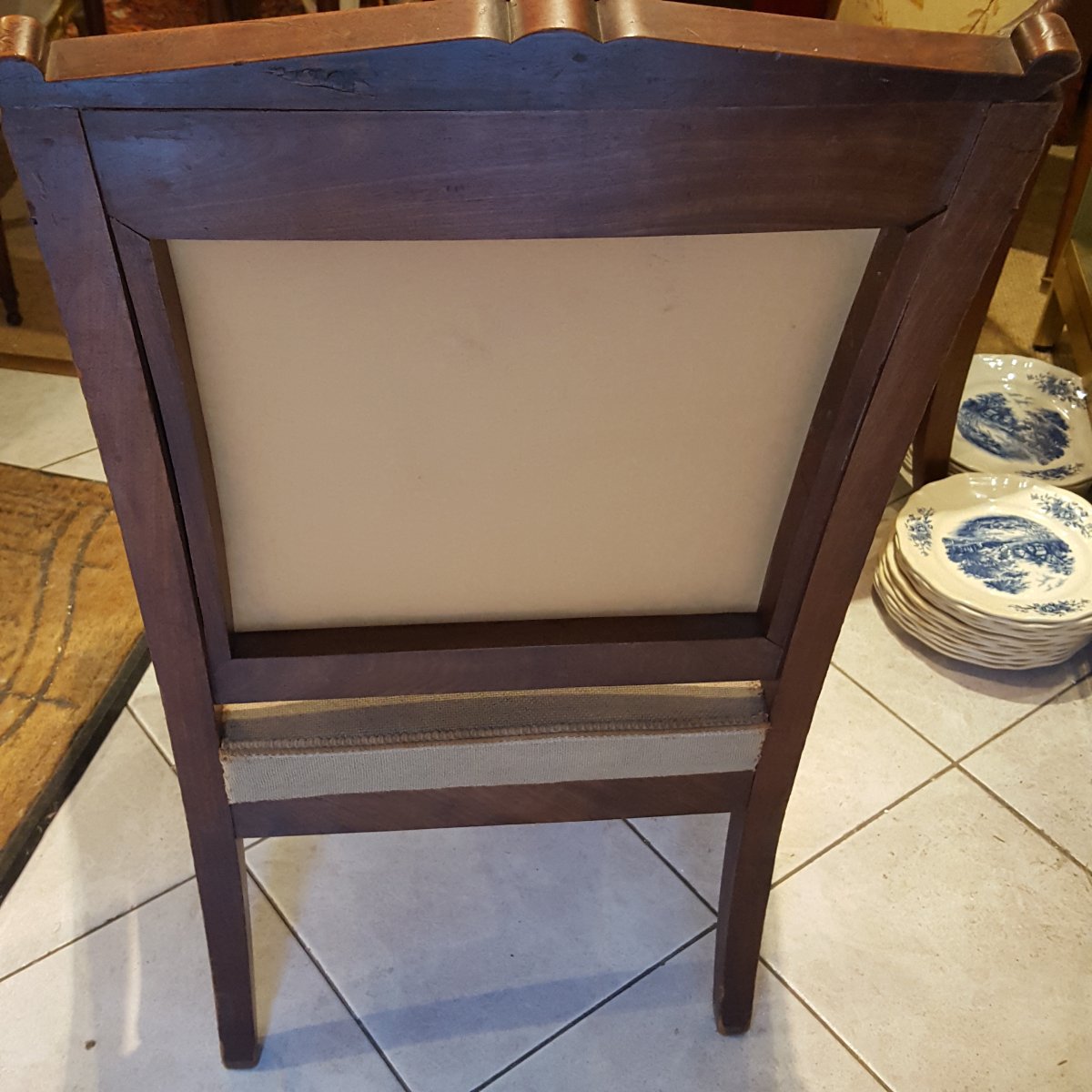 Pair Of Restoration-style Armchairs -photo-1