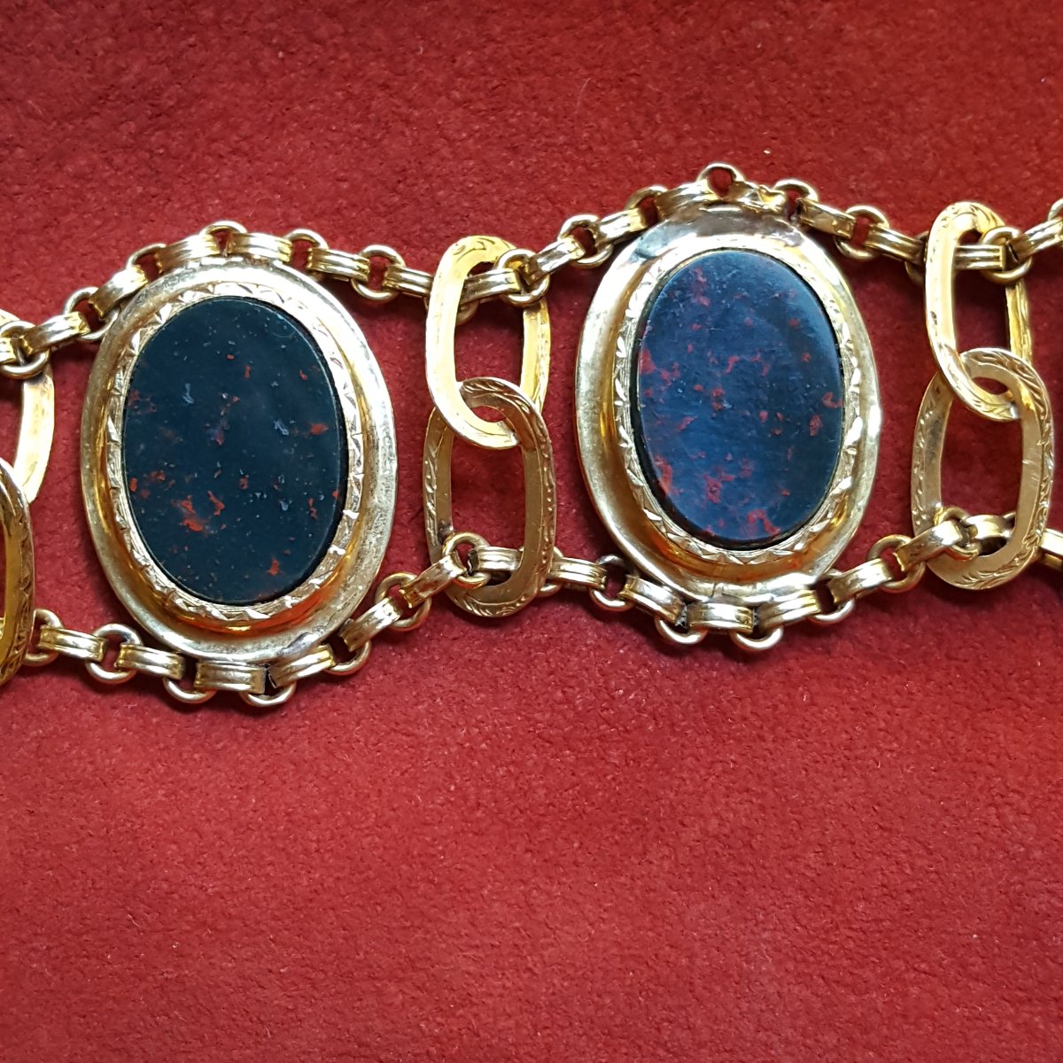 Charles X Restoration: Gold And Jasper Jewelry-photo-4