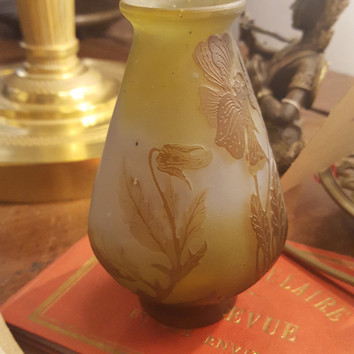 Emile Gallé, "vase With Anemones"-photo-2