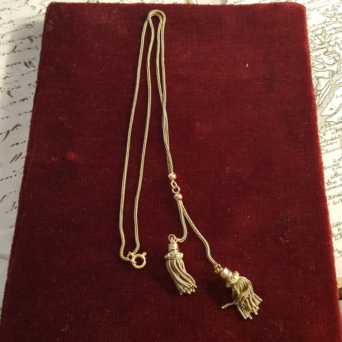 Napoleon III Double Pompon Necklace