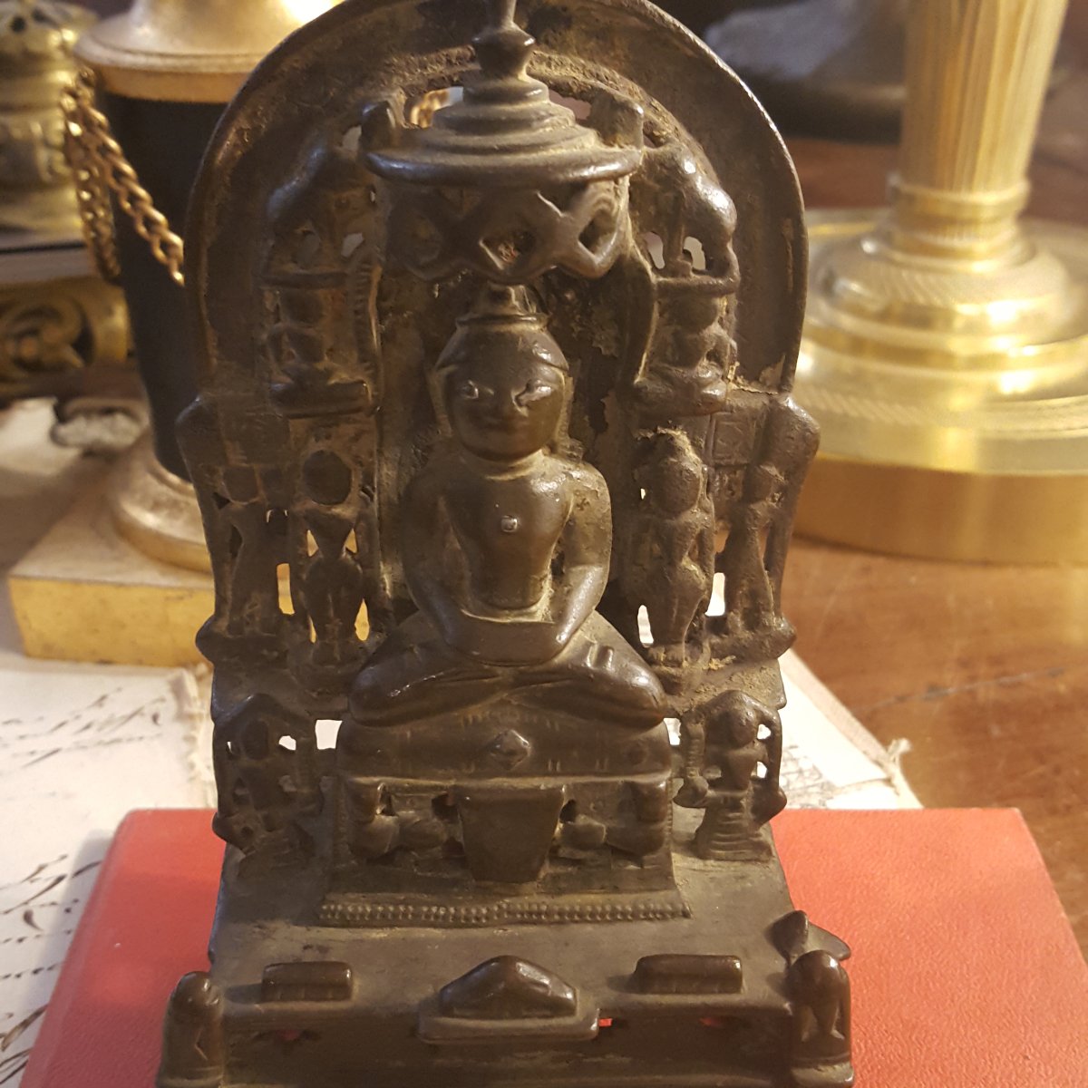 Inde XVIème Bronze Tîrthankara-photo-2