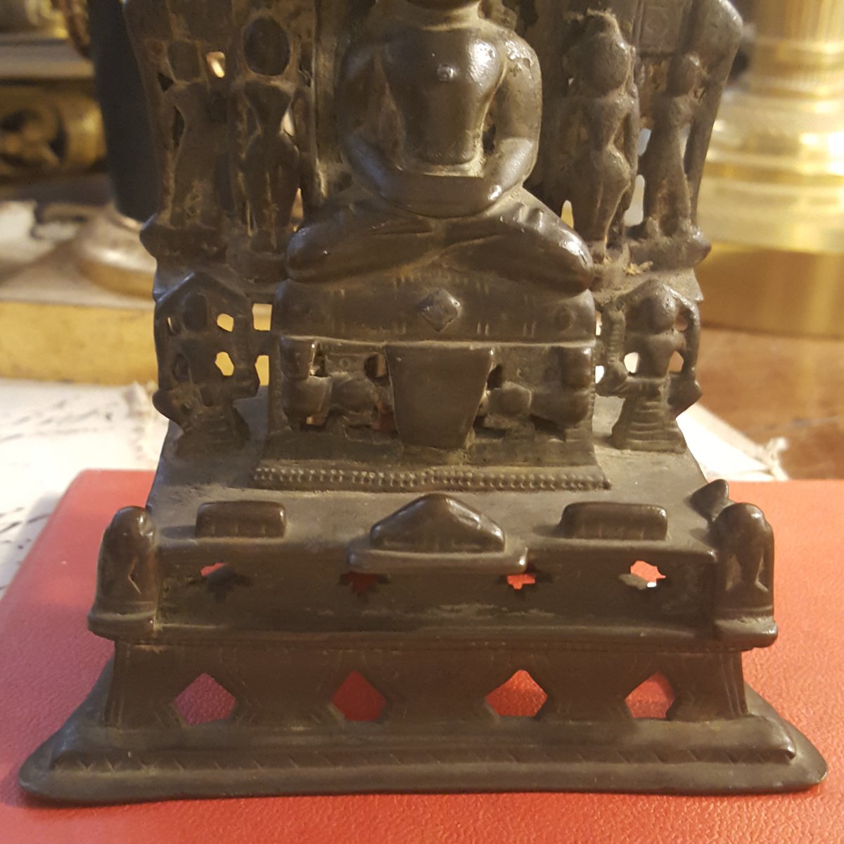 Inde XVIème Bronze Tîrthankara-photo-3