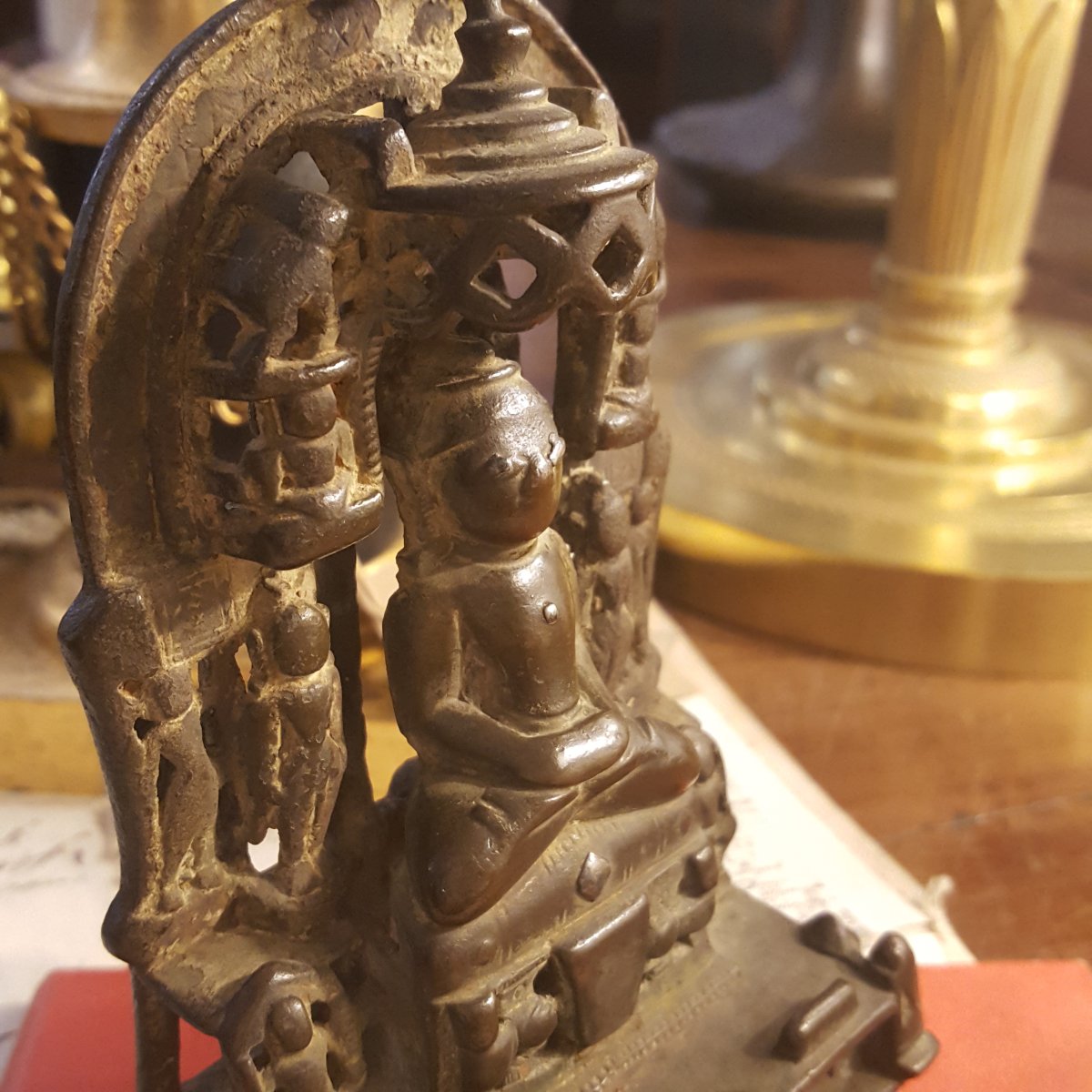 Inde XVIème Bronze Tîrthankara-photo-4