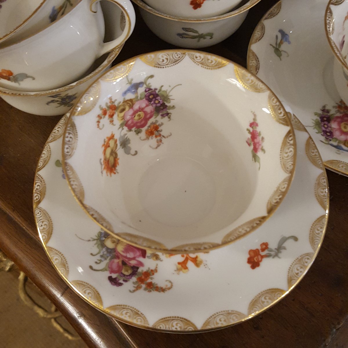 Saxe : service à thé de dix tasses-photo-2