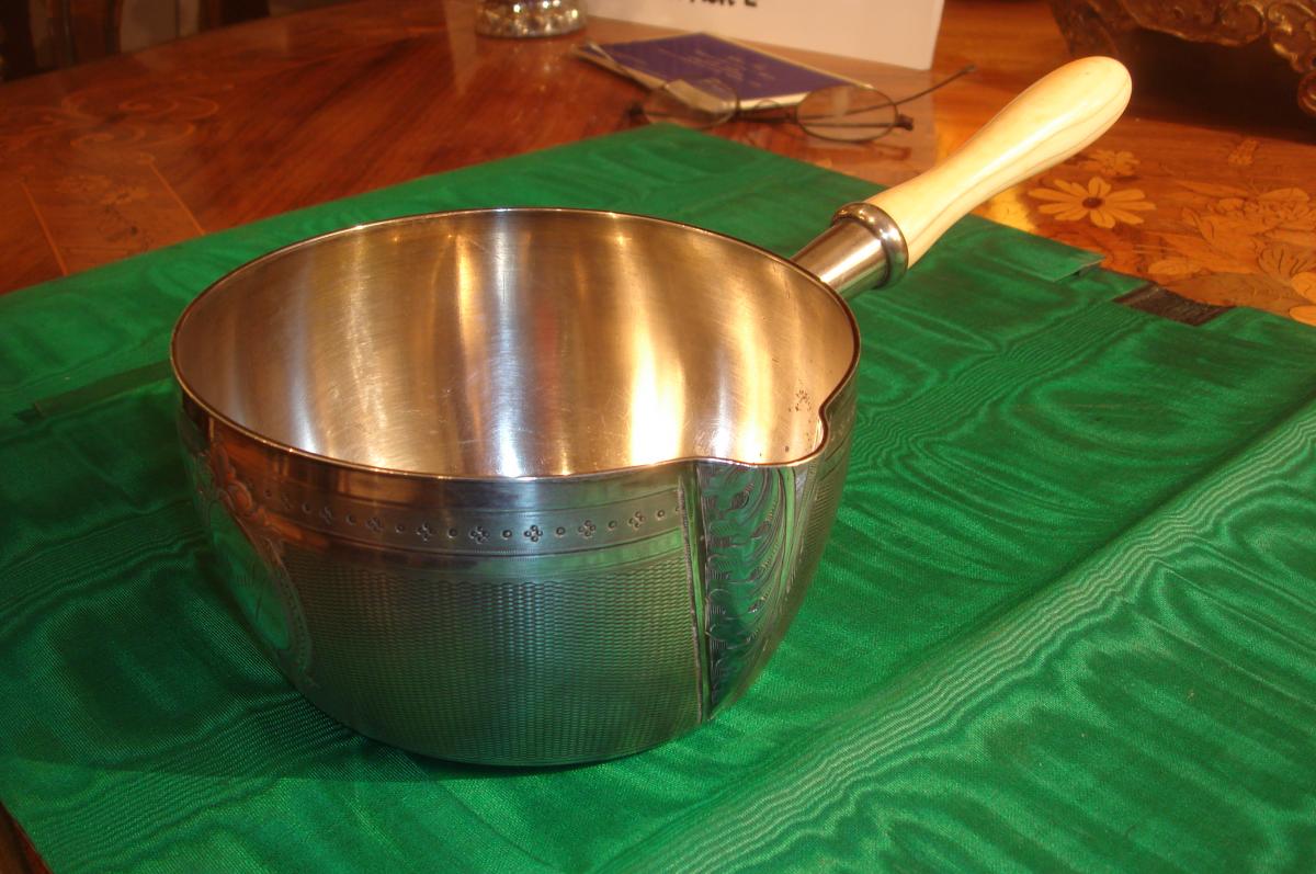 19th Century Silver Saucepan-photo-4