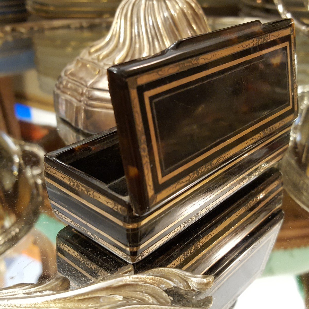 Nineteenth Marquetry Snuff Box-photo-3