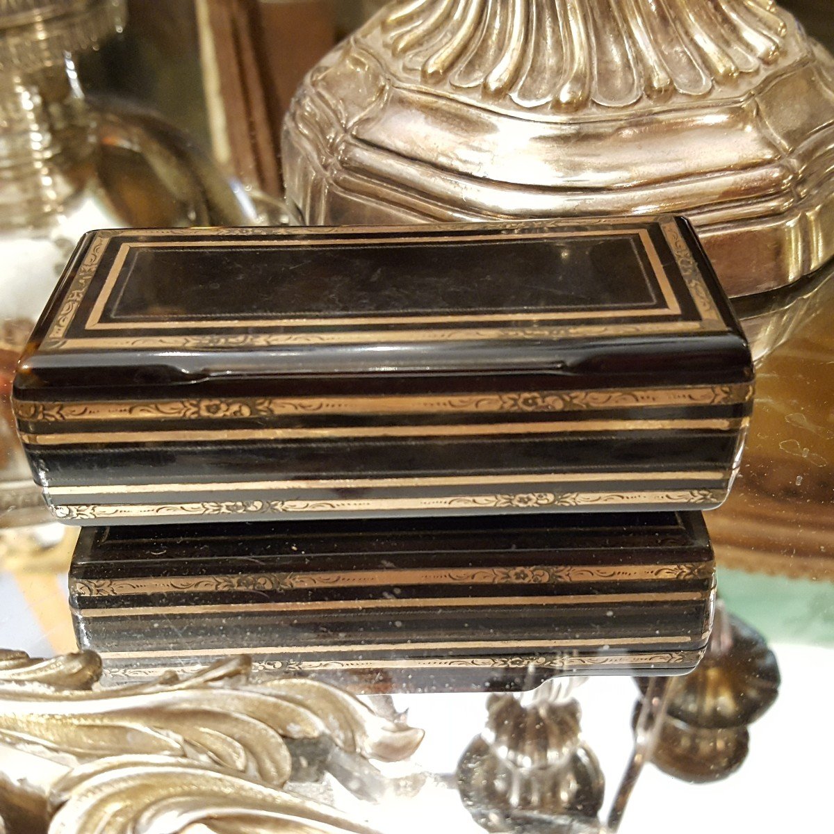 Nineteenth Marquetry Snuff Box