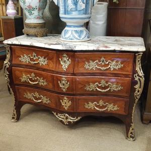 Regency: Stamped Curved Commode