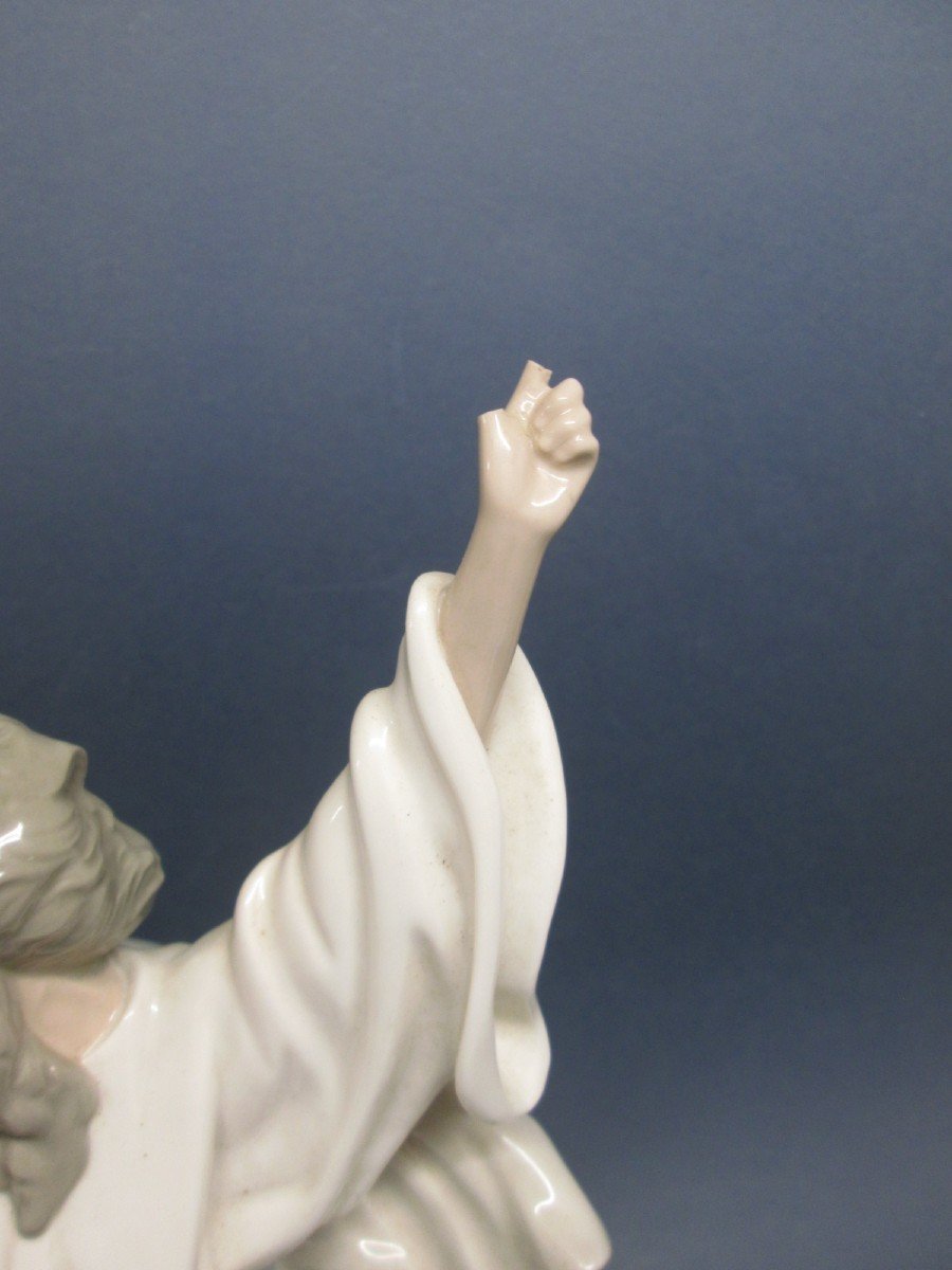 Lladro Spain Daisa 1982, Moses, Judaica, Porcelain Statuette-photo-3