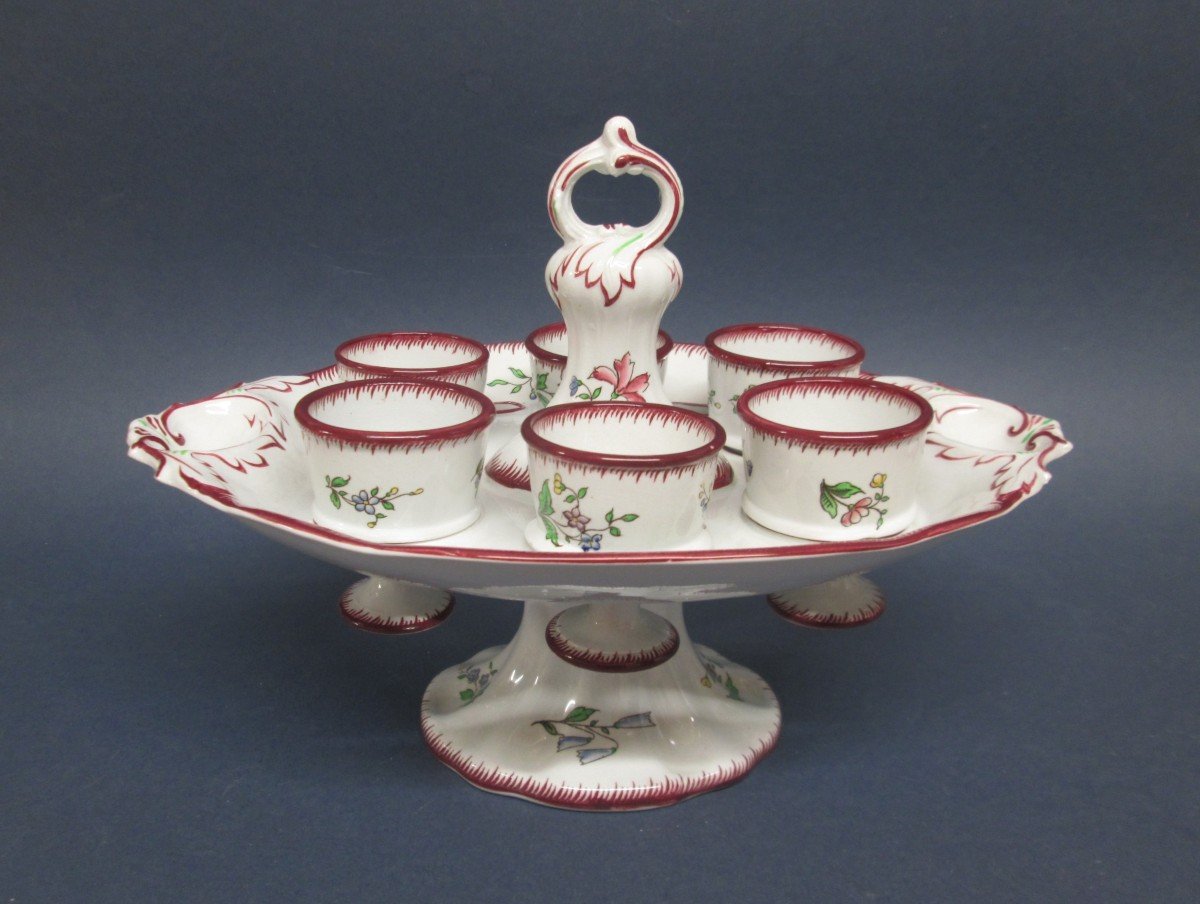 Sarreguemines, Eggcups Holder, Decor "strasbourg"