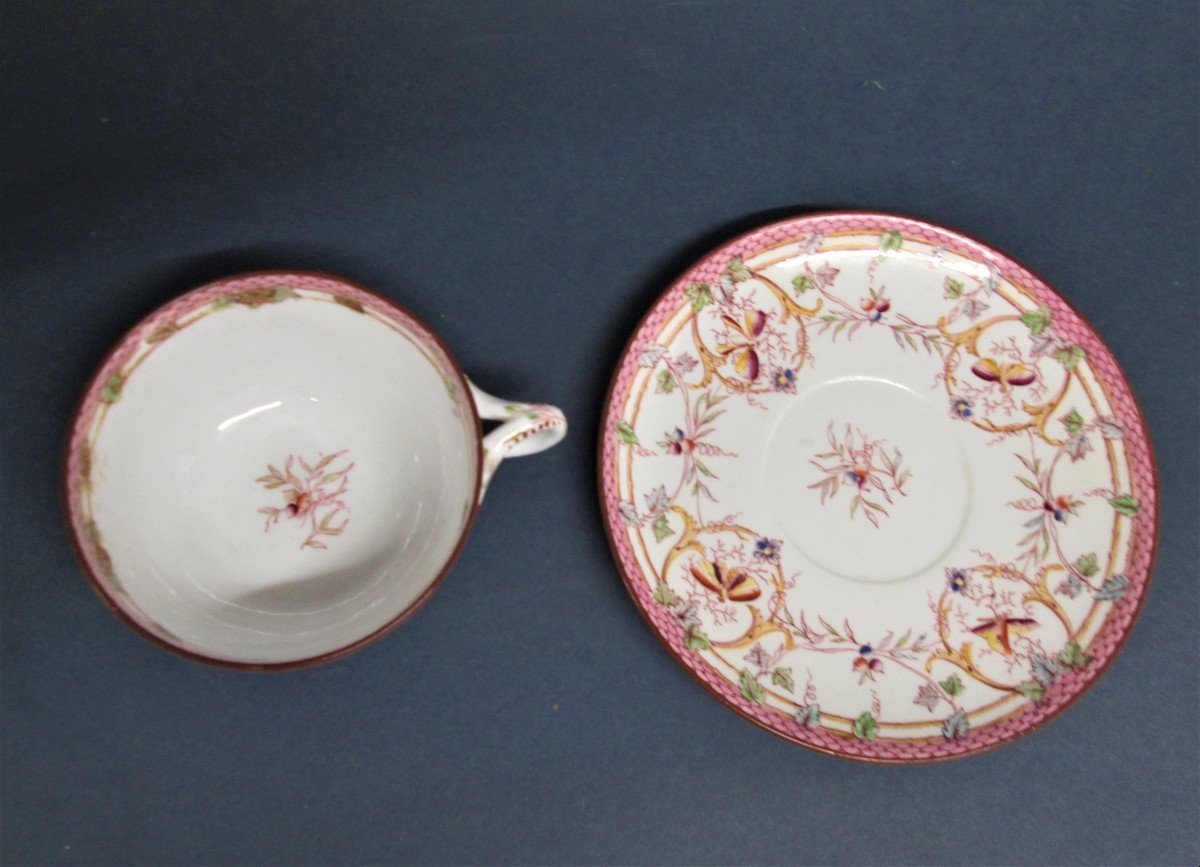 Sarreguemines, Porcelain Tea Cup-photo-2