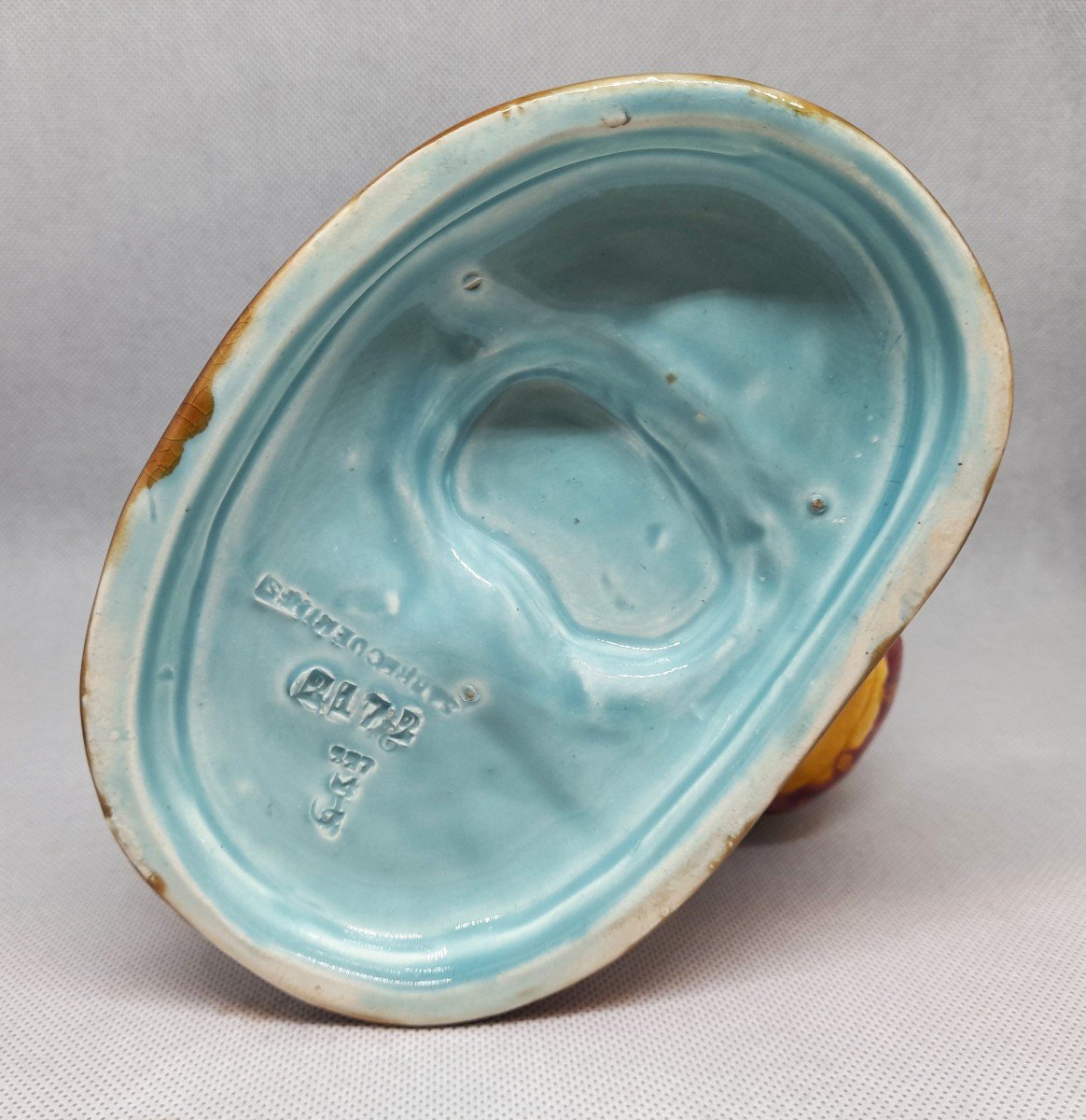 Sarreguemines, Tobacco Pot, Cairo Donkey, Majolica-photo-4