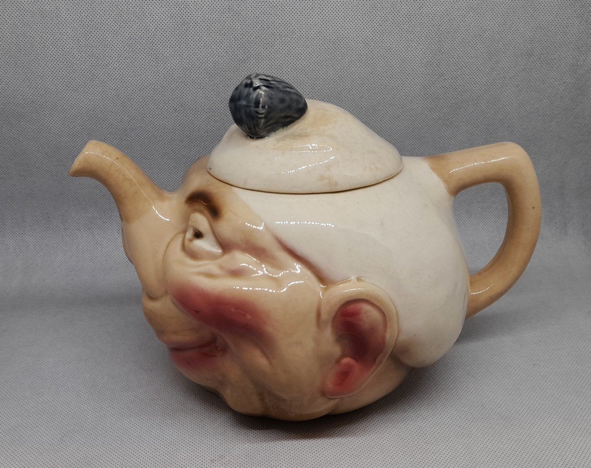 Sarreguemines, Teapot, Pitcher, Majolica-photo-1