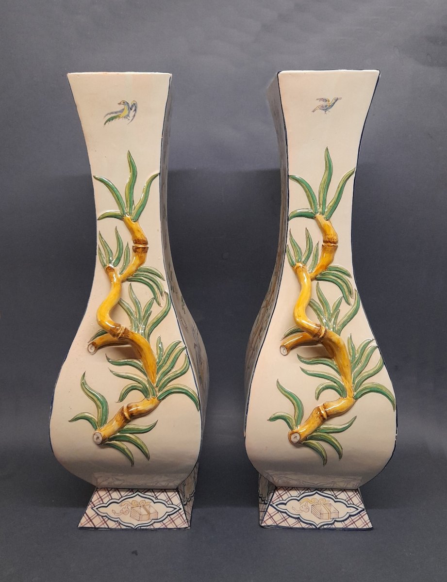 Saint Clement, Pair Of Vases, Lunéville, Lorraine-photo-2