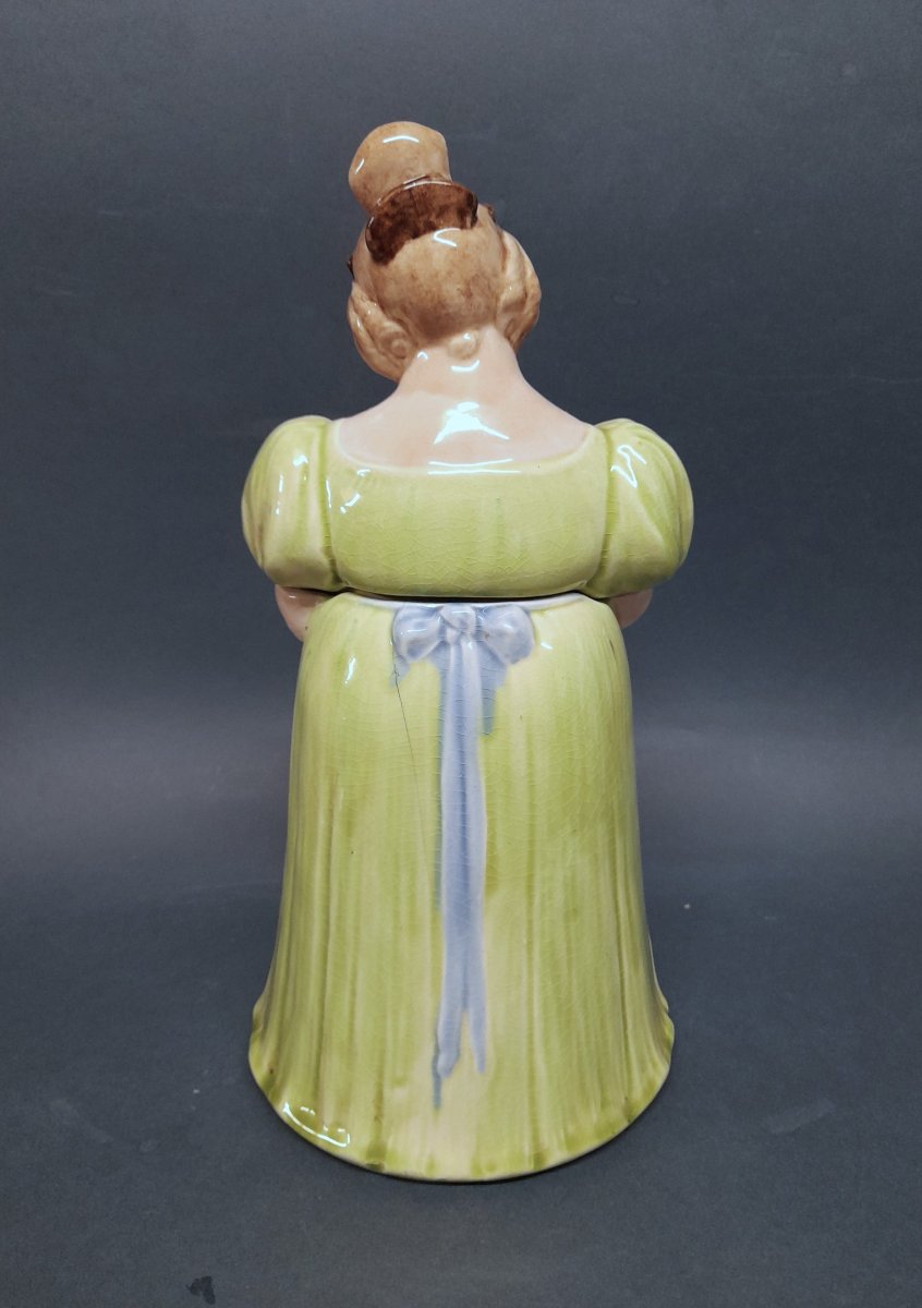 Sarreguemines, Biedermeier Tobacco Jar-photo-3